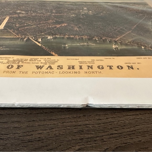 New in Wrap The City of Washington, DC Cityscape Lithograph Print Art 24 x 18 in - Picture 7 of 12